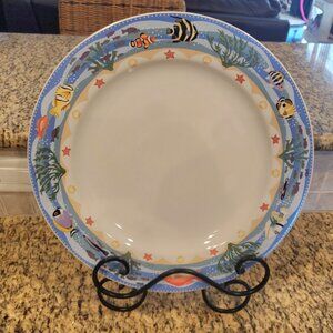 Rare Retired ~ Sakura ~ Coral Reef ~  Chop Plate / Serving Platter 12 1/4"